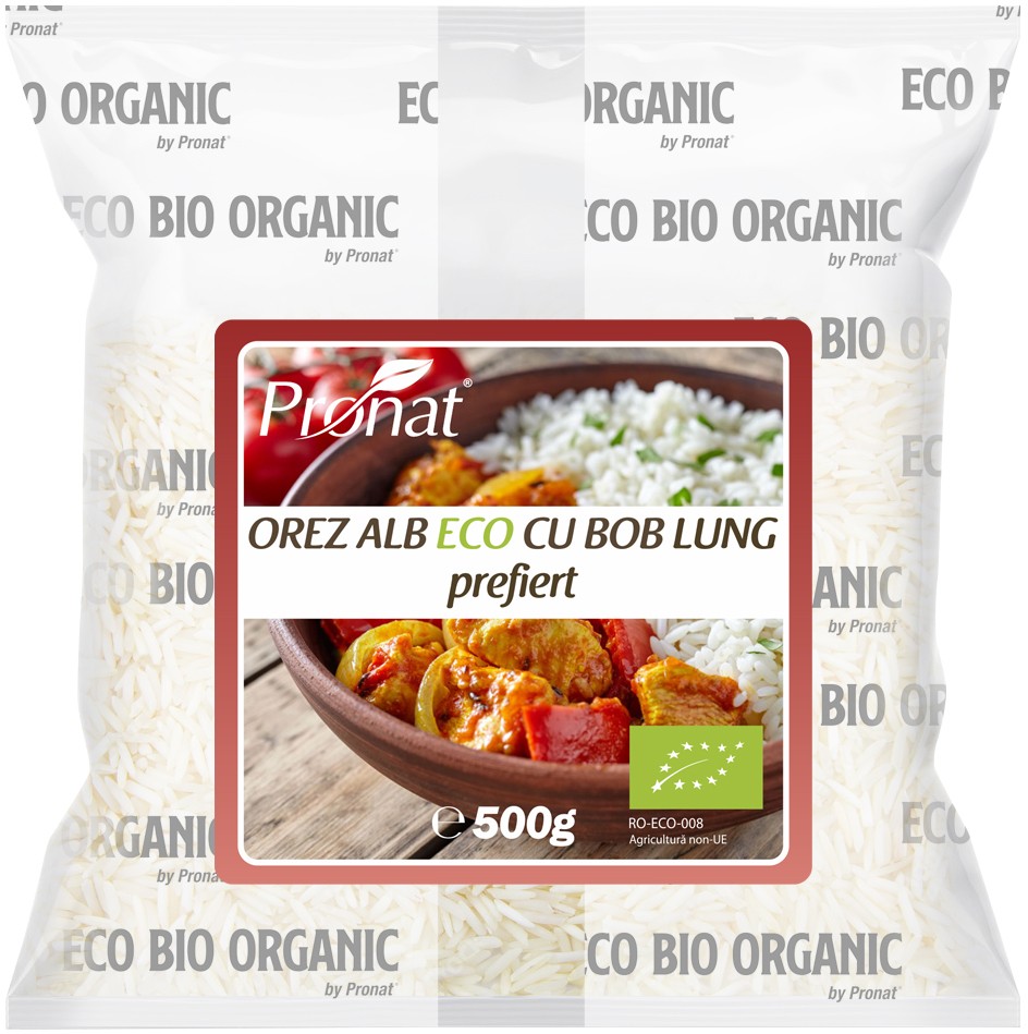 ESell Ro Orez Alb Bio Cu Bob Lung Prefiert 500g Pronat