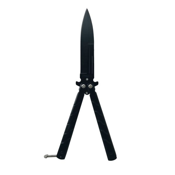 Set baioneta Navy, Spear Point si cutit balisong, butterfly, Spear Point, 32 cm - imagine 11