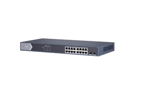 Switch 16 porturi Gigabit, Smart Management, Poe -Hikvision DS-3E1518P-SI