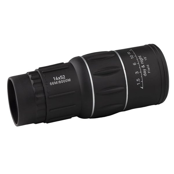 Monocular IdeallStore®, Hawk Sight, 16x52, negru, 15 cm, husa inclusa - imagine 3