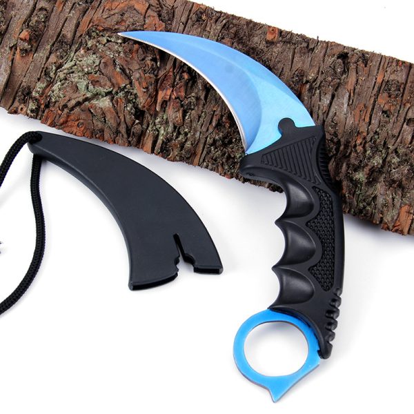 Cutit Karambit, albastru, 18.5 cm - imagine 3