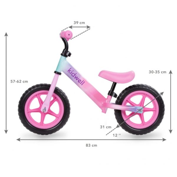 Bicicleta fara pedale Kidwell Rebel Ombre - imagine 5