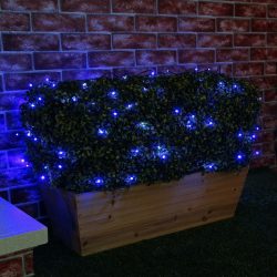 Instalatie Craciun, 10 m, 100 Led-uri ,Liniara, Albastru, 8 jocuri de lumini, Transformator, Interconectabila, Prelungitor 5 m inclus, Fir Verde, Flippy - imagine 5