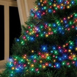 Instalatie Craciun, 10 m, 100 Led-uri ,Liniara, Multicolor, 8 jocuri de lumini, Transformator, Interconectabila, Prelungitor 5 m inclus, Fir Transparent, Flippy - imagine 5