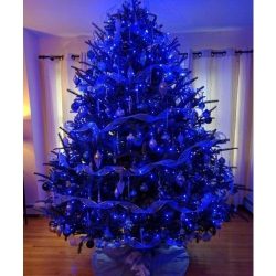 Instalatie Craciun, 110 m, 1100 Led-uri ,Liniara, Albastru, 8 jocuri de lumini, Transformator, Interconectabila, Prelungitor 5 m inclus, Fir Transparent, Flippy - imagine 3