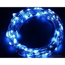Instalatie Craciun, 20 m, 200 Led-uri, Liniara, Albastru, 8 jocuri de lumini, Transformator, Interconectabila, Prelungitor 3 m inclus, Fir Cupru, Flippy - imagine 3