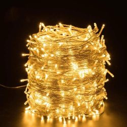 Instalatie Craciun, 4 m, 132 Led-uri ,Franjuri, Alb cald, Flash, Transformator, Interconectabila, Prelungitor 3 m inclus, Fir Transparent, Flippy - imagine 7
