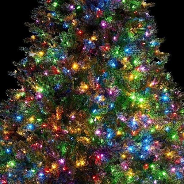 Instalatie Craciun, 80 m, 800 Led-uri ,Liniara, Multicolor, 8 jocuri de lumini, Transformator, Interconectabila, Prelungitor 3 m inclus, Fir Transparent, Flippy - imagine 2