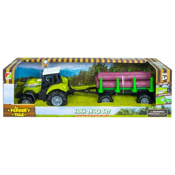 Tractor cu remorca lemne, cu baterii - imagine 3