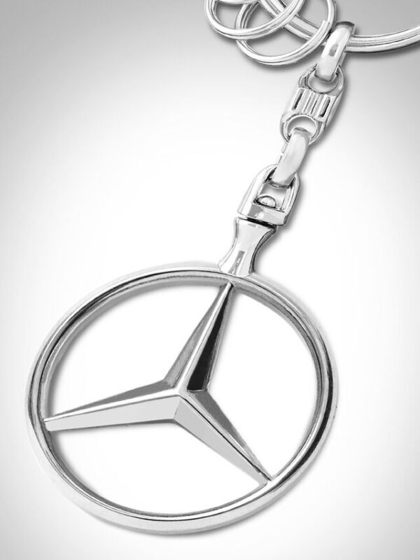 Breloc de chei IdeallStore®, Mercedes Supreme, editie de colectie, 9 cm, metal, argintiu - imagine 2