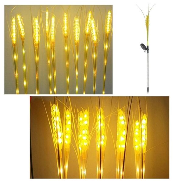 Lumina solara LED tip Spic de grau, inaltime 80 cm, pentru gradina, Flippy - imagine 4