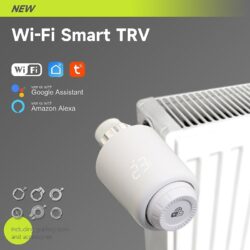 Termostat inteligent pentru calorifer, zigbee, programabil, control vocal google assistant, alexa - imagine 4
