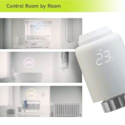 Termostat inteligent pentru calorifer, zigbee, programabil, control vocal google assistant, alexa - imagine 15