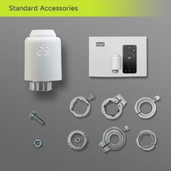 Termostat inteligent pentru calorifer, zigbee, programabil, control vocal google assistant, alexa - imagine 17