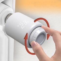 Termostat inteligent pentru calorifer, zigbee, programabil, control vocal google assistant, alexa - imagine 2