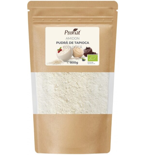 Amidon pudra de tapioca bio, 800g Pronat