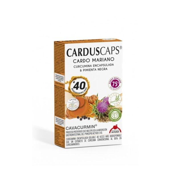 Capsule cu armurariu, curcuma si piper negru, 60 capsule Carduscaps