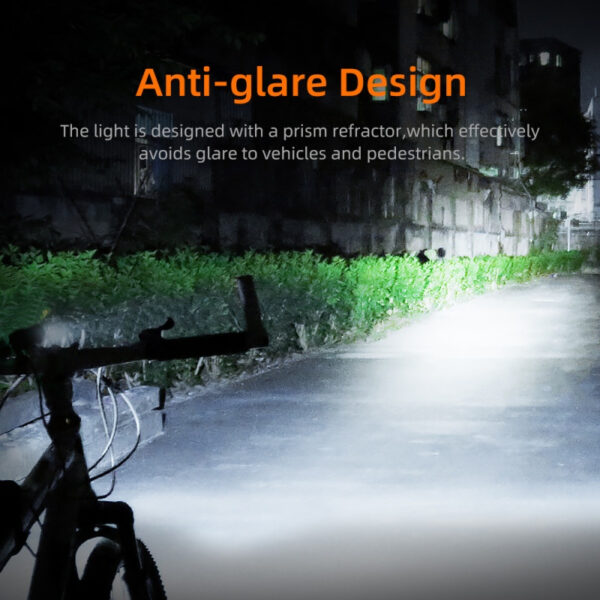 Lanterna LED pentru bicicleta Supfire BL12, 200m, 1200Lm, acumulator 4800 mAh, USB-C - imagine 5