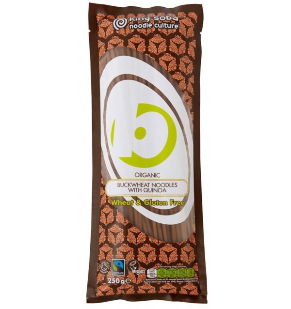 Taitei bio din hrisca cu quinoa, 250g King Soba