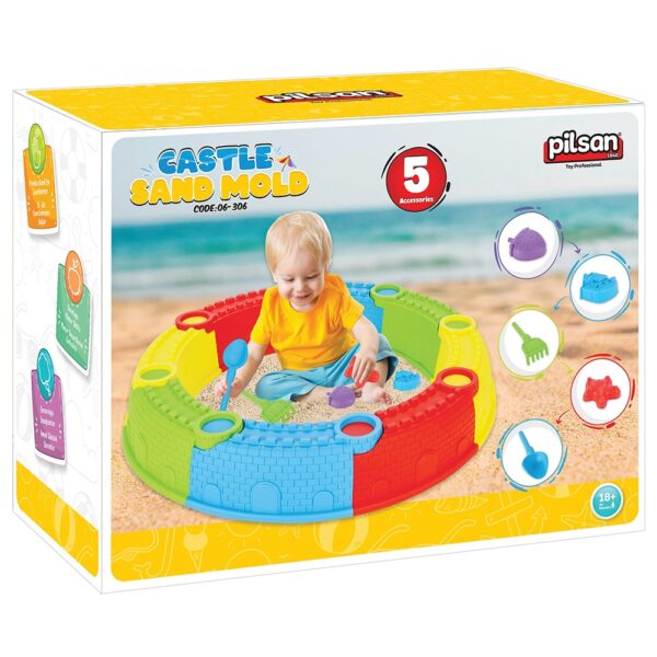 Nisipar pentru copii Pilsan Sand Castle Mould - imagine 2