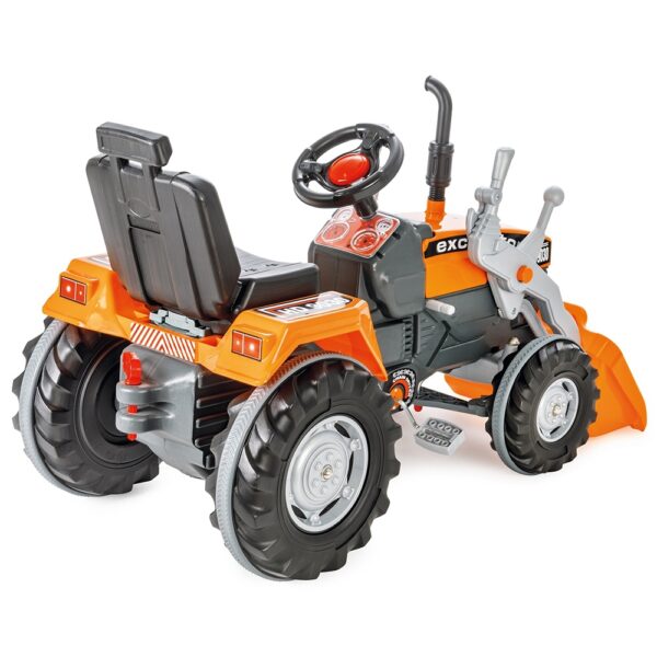 Tractor cu pedale Pilsan Super Excavator 07-297 orange - imagine 2