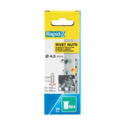 Rapid 5000671, set 20 nituri cu filet tip piulita M4, 2.0 mm - imagine 2