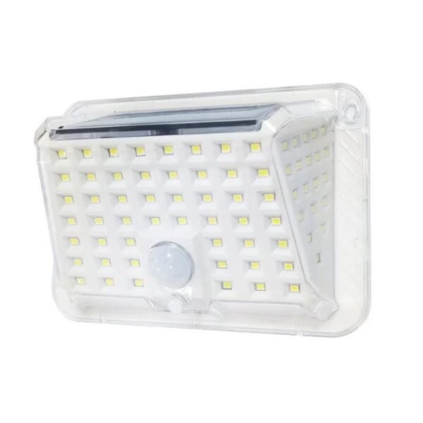 Lampa solara de perete Flippy, 90 LED-uri SMD, senzor de miscare, IP65, 1200mAh, material ABS, lumina alb rece, alb - imagine 6