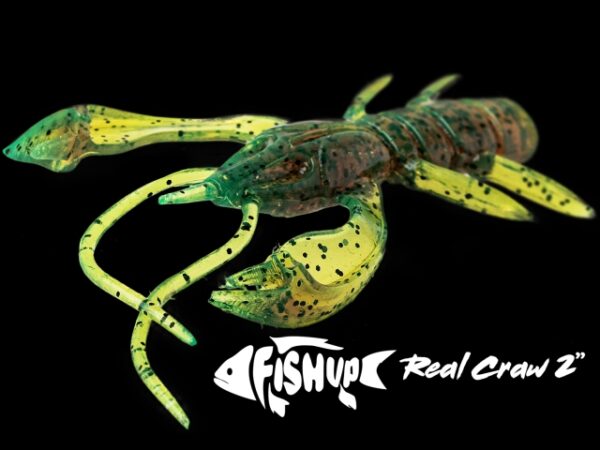 FishUp Real Craw 3.8cm #036 Caramel Green and Black - imagine 3