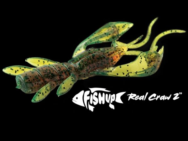 FishUp Real Craw 3.8cm #036 Caramel Green and Black - imagine 5