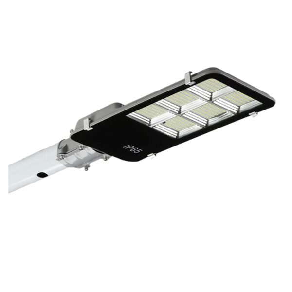 Lampa solara stradala Flippy, IP65, senzor de lumina, 417 LED-uri SMD, 24000 lm, 300W, autonomie 12-16 ore, telecomanda, montare prin fixare, pentru strada sau gradina, finisaj lucios, material ABS, 49.5 x 21 x 6.5 cm, lumina alb rece - imagine 8