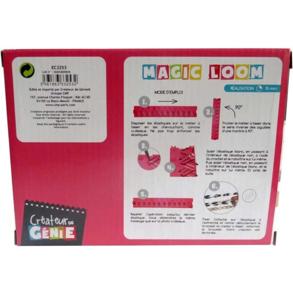 Set creativ elastice Magic Loom, un suport si accesorii incluse, 314 piese CMP CMPEC3253 - imagine 3
