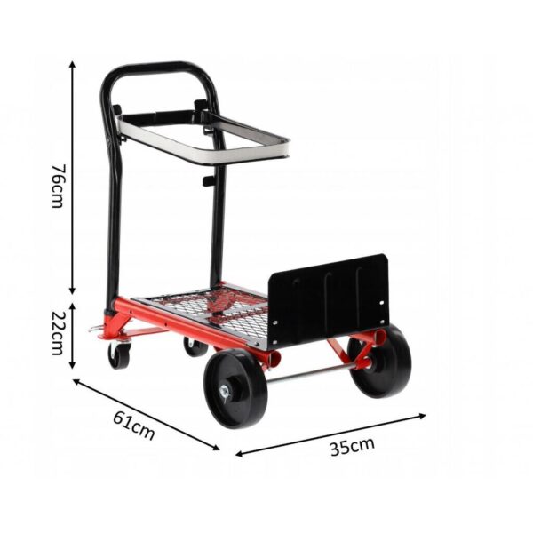 Carucior pentru transport, Chomik, 2 in 1, max 60-80 kg, 61x35x98 cm - imagine 9