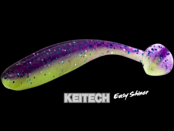 Shad Keitech Easy Shiner Grape Chart Red Flake EA#15 - imagine 3