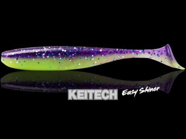 Shad Keitech Easy Shiner Grape Chart Red Flake EA#15 - imagine 2