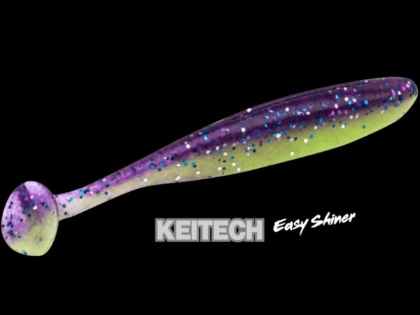 Shad Keitech Easy Shiner Grape Chart Red Flake EA#15 - imagine 5