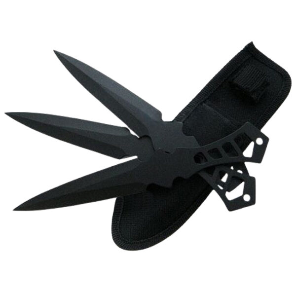 Set trei cutite de aruncat, Anarchy Way si 3 cutite de aruncat Ballistic Blades, IdeallStore®,otel inoxidabil - imagine 3