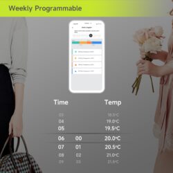 Termostat inteligent pentru calorifer, wifi, android ios, control vocal alexa, programabil - imagine 14