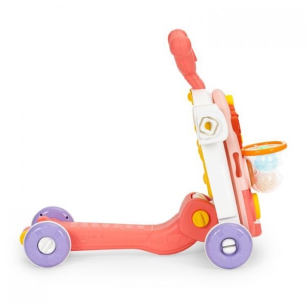 Antemergator educational 4 in 1 (antemergator, masuta, trotineta, bicicleta) Huanger HE0817 - Roz - imagine 6