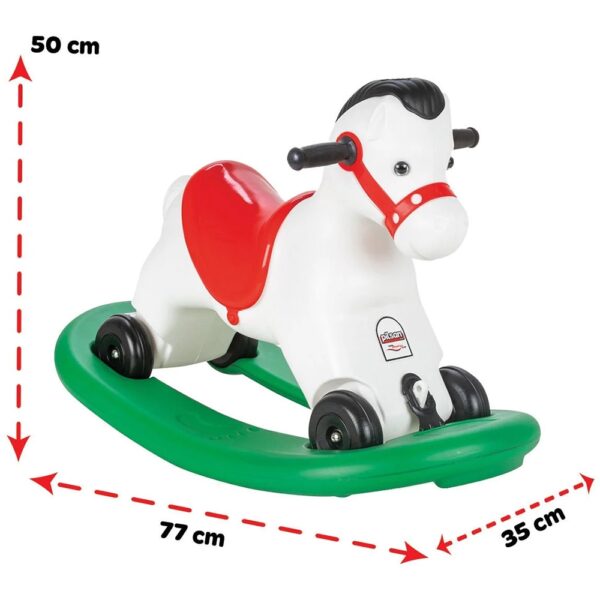 Balansoar muzical pentru copii Pilsan Horse white - imagine 2