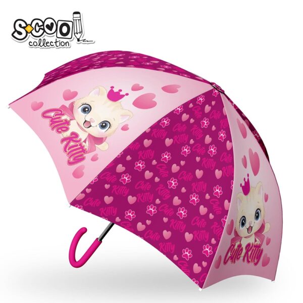 Umbrela copii, CUTE KITTY, 48.5 cm - S-COOL