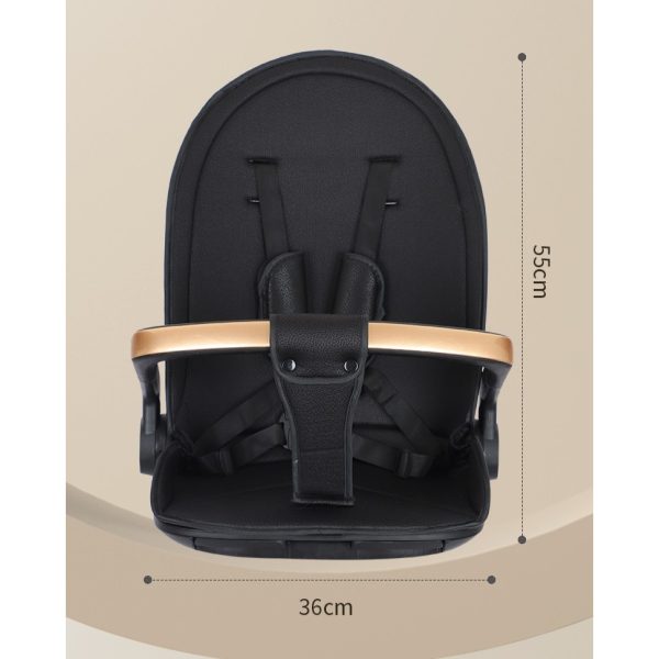 Carucior Sport Flippy 3in1, 6-36 Luni, Reversibil, Pliabil, Tavita pentru Masa, Pozitie de Somn, Centura de Siguranta, Roti 360, Suport Pahar, Copertina pentru Soare, 32x63x95cm, Maro Model Carouri - imagine 5