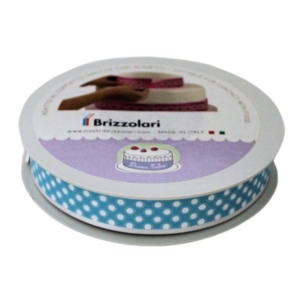 Bandă Decorativă Cake Dress Mini Dots Turcoise, 20 m