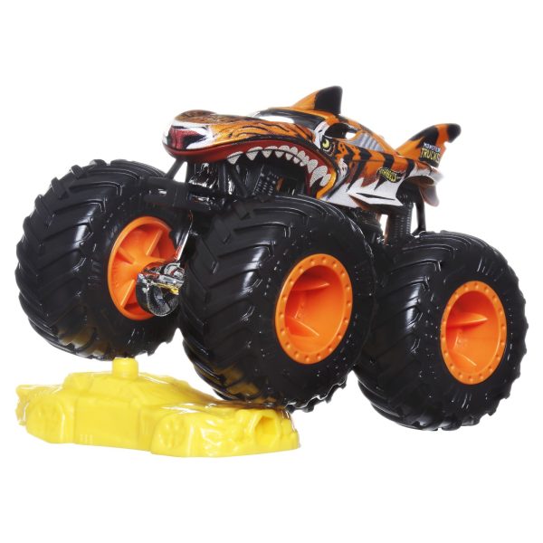 HOT WHEELS MONSTER TRUCK MASINUTA TIGER SHARK SCARA 1:64 - imagine 3