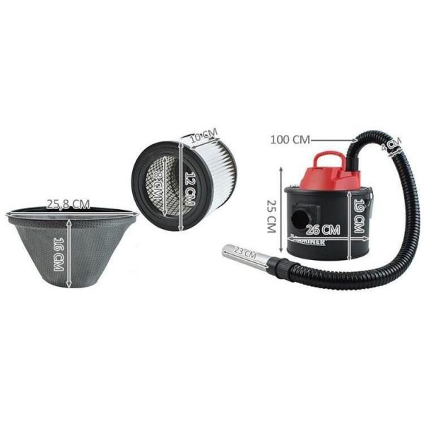 Aspirator cenusa, 800 W, cu functie suflare, filtru HEPA, 10 L, Kaminer - imagine 5