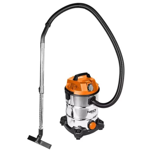 Aspirator industrial, umed-uscat, 1400 W, 30 L, filtru HEPA, cu accesorii, NEO - imagine 13