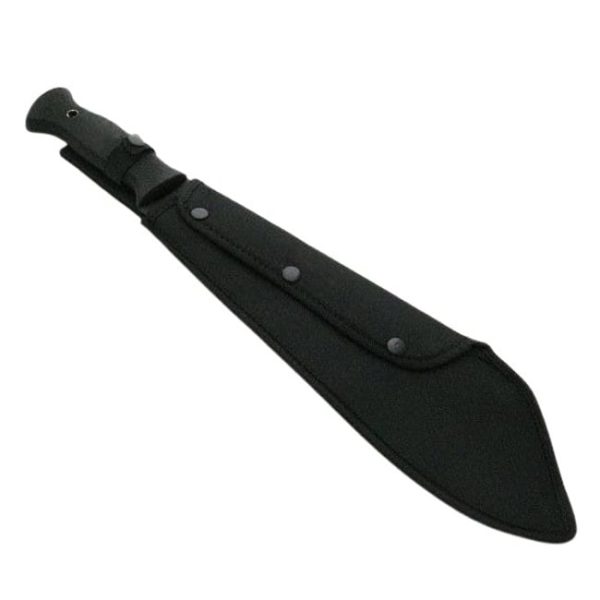 Maceta de vanatoare, Survival Instinct, 45 cm, otel inoxidabil, negru - imagine 2