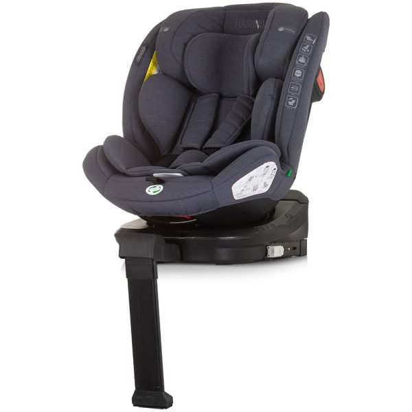 Scaun auto Chipolino Tourino I-Size 40-150 cm granite cu sistem Isofix - imagine 2