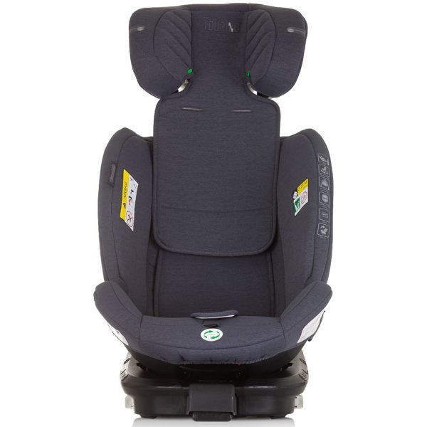 Scaun auto Chipolino Tourino I-Size 40-150 cm granite cu sistem Isofix - imagine 9