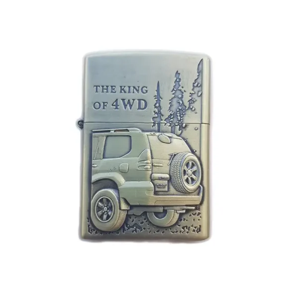 Bricheta Tip Zippo, 3d Relief, Metalica, King Of 4wd M4