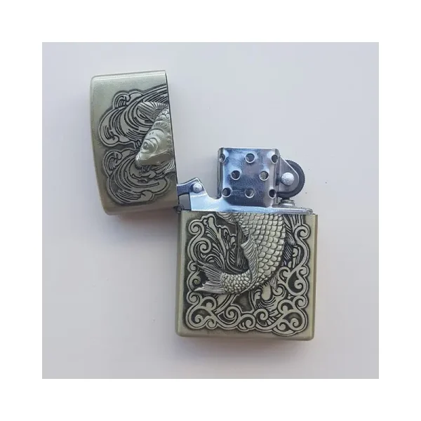 Bricheta Tip Zippo, 3d Relief, Metalica, Peste Si Lichid Zippo 125 Ml P2 - imagine 3